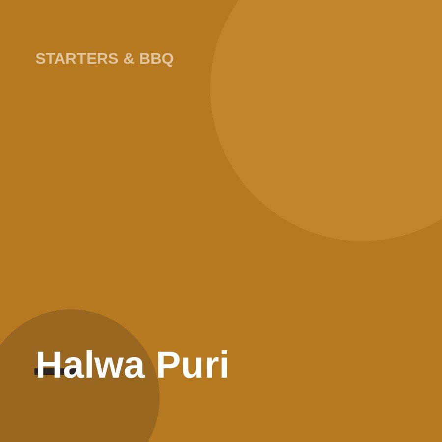 Halwa Puri