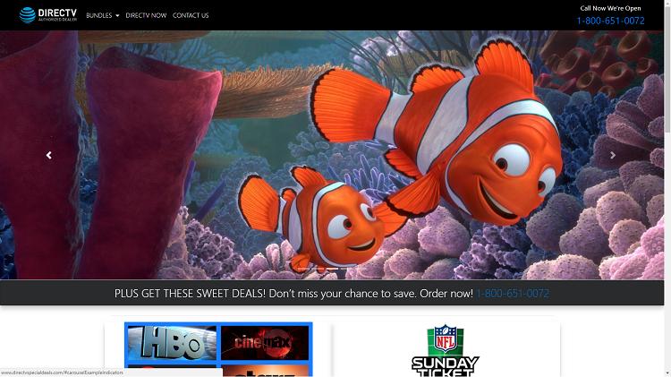 TV & Entertainment Subscription Website screenshot