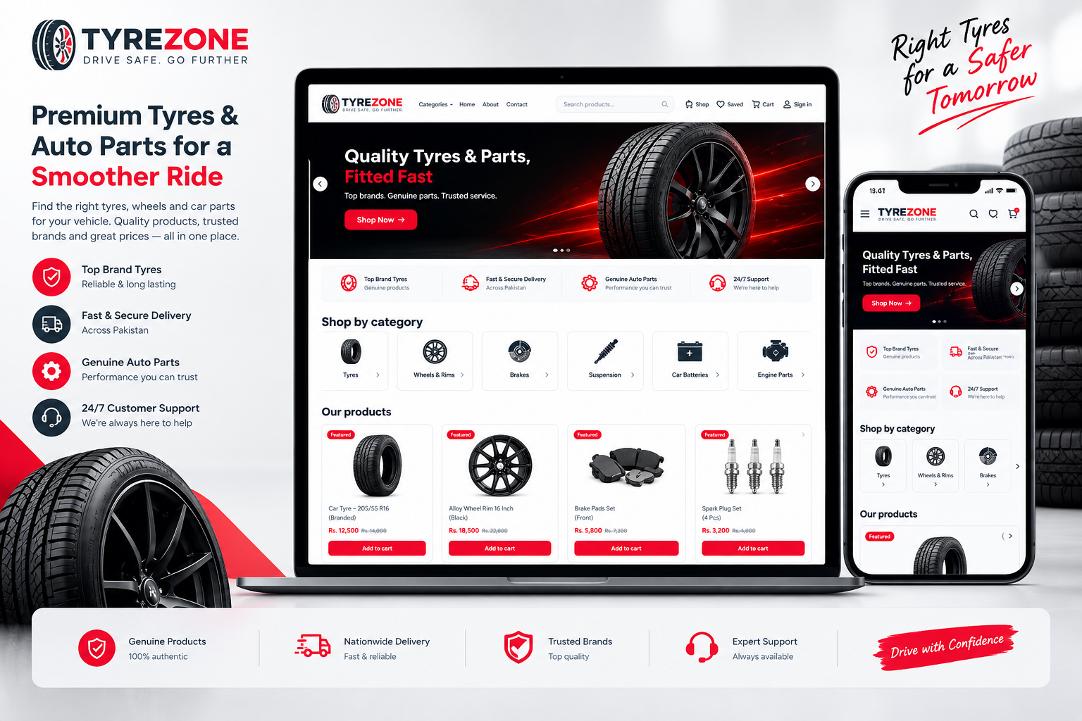 Tyres & Auto Parts E-Commerce Store